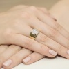 Pierścionek W0352 z diamentami żółte złoto