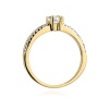 Pierścionek W0355 Diament 0,30ct żółte złoto