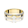 Pierścionek W0356 Diament 0,25ct żółte złoto