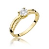 Pierścionek W0360 Diament 0,08ct żółte złoto