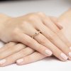 Pierścionek W0361 Diament 0,08ct żółte złoto