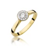 Pierścionek W0362 Diament 0,12ct żółte złoto