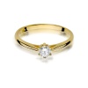 Pierścionek W0365 Diament 0,15ct żółte złoto