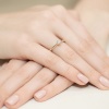 Pierścionek W0365 Diament 0,15ct żółte złoto