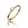 Pierścionek W0367 Diament 0,15ct żółte złoto