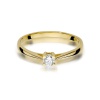 Pierścionek W0367 Diament 0,15ct żółte złoto
