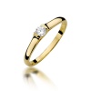 Pierścionek W0369 Diament 0,15ct żółte złoto