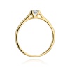 Pierścionek W0369 Diament 0,15ct żółte złoto