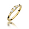 Pierścionek W0377 Diament 0,15ct żółte złoto