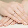 Pierścionek W0377 Diament 0,15ct żółte złoto