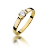 Pierścionek W0381 Diament 0,18ct żółte złoto