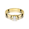 Pierścionek W0381 Diament 0,18ct żółte złoto