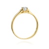 Pierścionek W0381 Diament 0,18ct żółte złoto