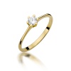 Pierścionek W0387 Diament 0,23ct żółte złoto