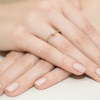 Pierścionek W0387 Diament 0,23ct żółte złoto