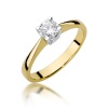 Pierścionek W0404 Diament 0,50ct żółte złoto