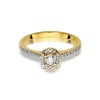 Pierścionek W0406 Diament 0,15ct żółte złoto