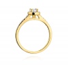Pierścionek W0406 Diament 0,15ct żółte złoto