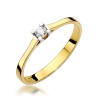 Pierścionek W0407 Diament 0,09ct żółte złoto