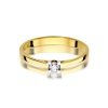 Pierścionek W0407 Diament 0,09ct żółte złoto