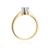 Pierścionek W0408 Diament 0,25ct żółte złoto