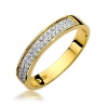Pierścionek W0410 z diamentami żółte złoto