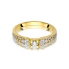 Pierścionek W0411 Diament 0,10ct żółte złoto