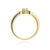 Pierścionek W0411 Diament 0,10ct żółte złoto
