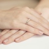 Pierścionek W0411 Diament 0,10ct żółte złoto