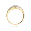 Pierścionek W0412 Diament 0,10ct żółte złoto