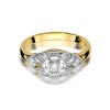 Pierścionek W0413 Diament 0,10ct żółte złoto