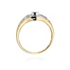 Pierścionek W0413 Diament 0,10ct żółte złoto