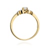 Pierścionek W0414 Diament 0,10ct żółte złoto