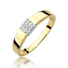 Pierścionek W0417 z diamentami żółte złoto