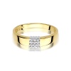 Pierścionek W0417 z diamentami żółte złoto