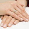 Pierścionek W0418 z diamentami żółte złoto