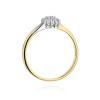 Pierścionek W0419 z diamentami żółte złoto