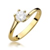 Pierścionek W0423 Diament 0,50ct żółte złoto