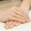 Pierścionek W0425 z diamentami żółte złoto