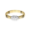 Pierścionek W0427 z diamentami żółte złoto