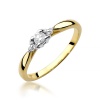Pierścionek W0428 Diament 0,10ct żółte złoto