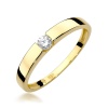 Pierścionek W0432 Diament 0,12ct żółte złoto