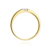 Pierścionek W0432 Diament 0,12ct żółte złoto