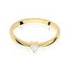 Pierścionek W0433 Diament 0,10ct żółte złoto