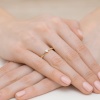 Pierścionek W0433 Diament 0,10ct żółte złoto