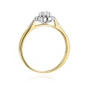Pierścionek W0434 Diament 0,23ct żółte złoto