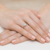 Pierścionek W0434 Diament 0,23ct żółte złoto