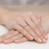 Pierścionek W0435 Diament 0,10ct żółte złoto