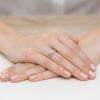 Pierścionek W0437 z diamentami żółte złoto
