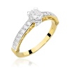 Pierścionek W0439 Diament 0,30ct żółte złoto